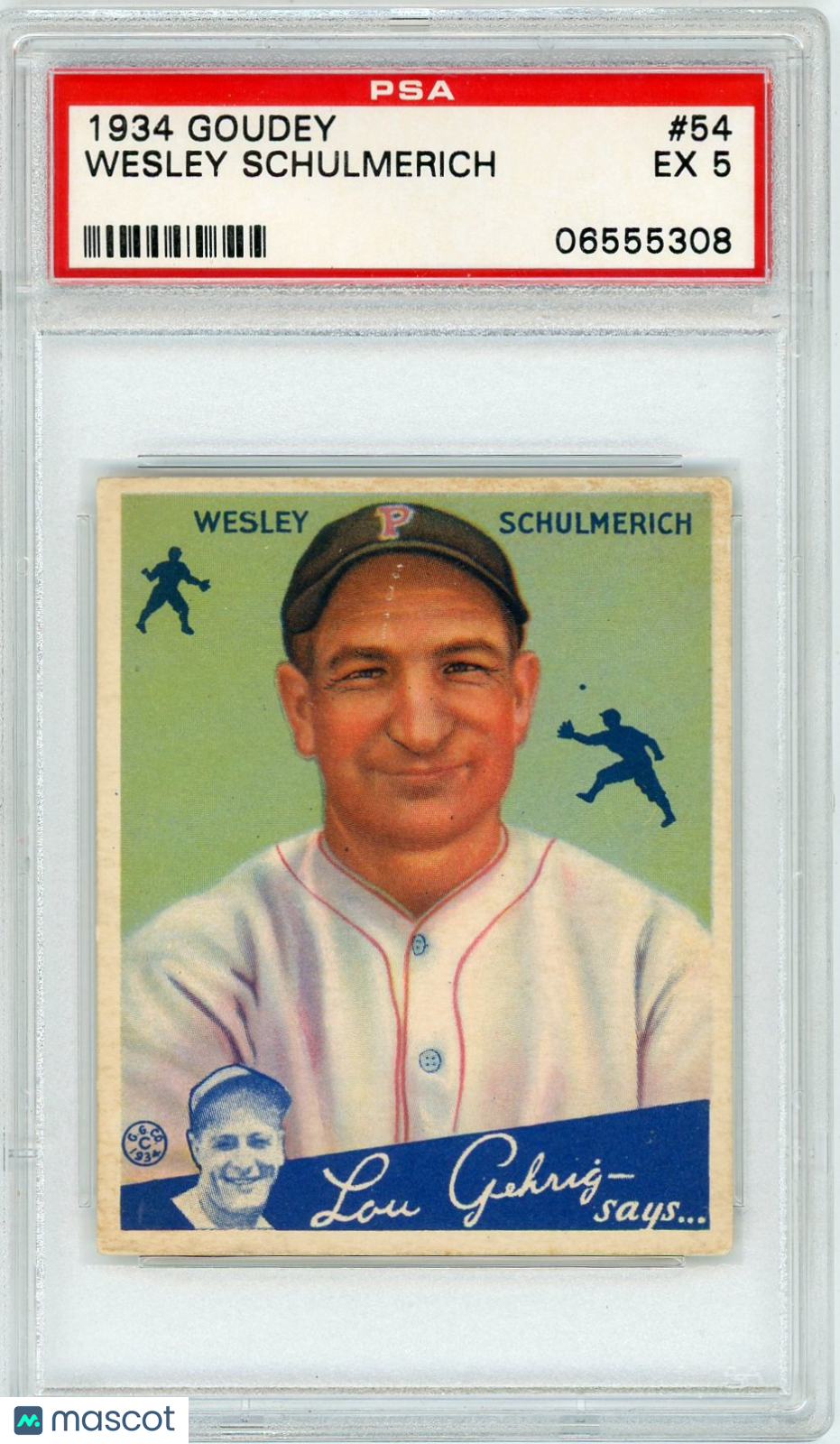 1934 Goudey Wesley Schulmerich #54 PSA 5