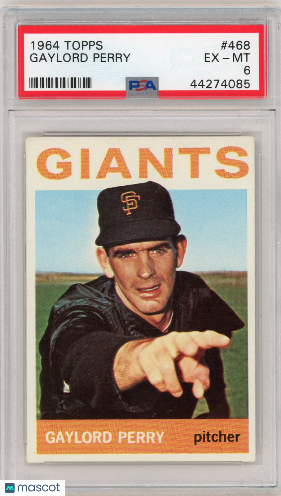 1964 Topps Gaylord Perry #468 PSA 6