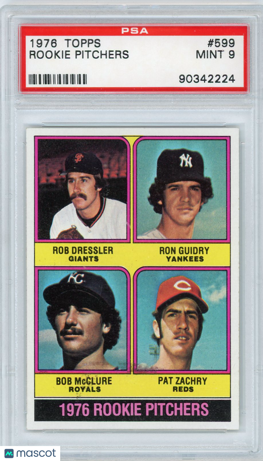 1976 Topps Rookie Pitchers #599 PSA 9