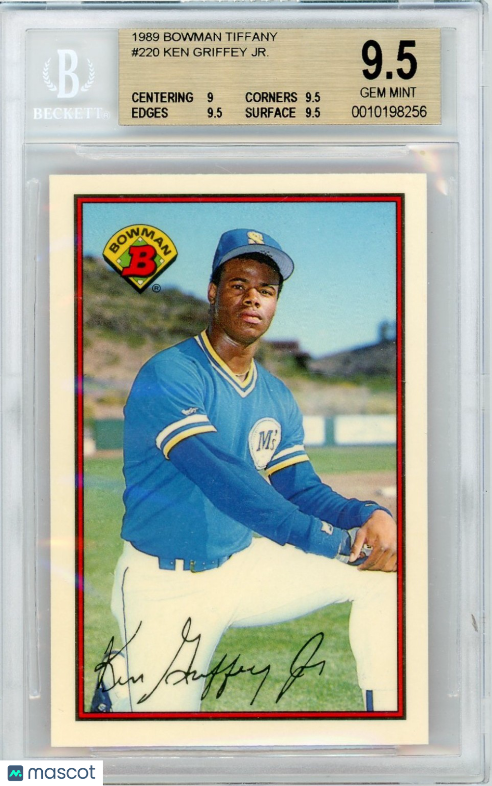 1989 Bowman Ken Griffey Jr #220 Tiffany BGS 9.5