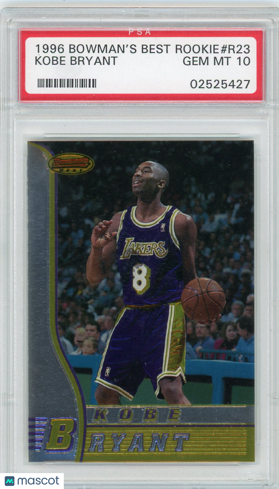 1996 Bowman's Best Rookie Kobe Bryant #R23 PSA 10