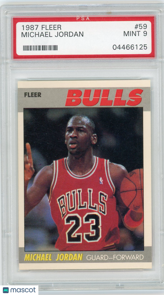 1987 Fleer Michael Jordan #59 PSA 9