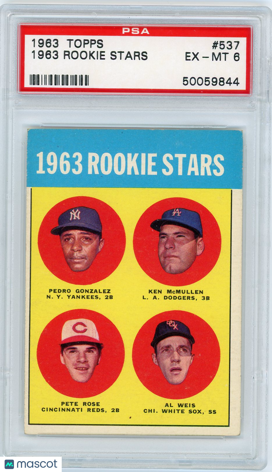 1963 Topps 1963 Rookie Stars #537 PSA 6