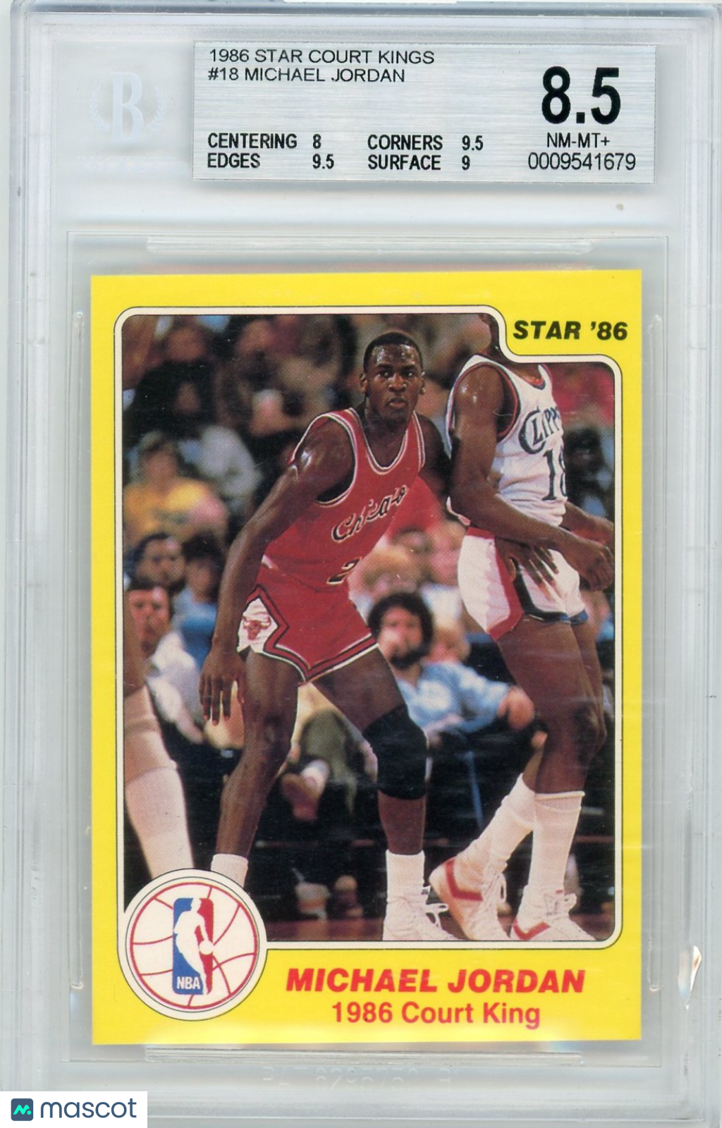 1986 Star Court Kings Michael Jordan #18 BGS 8.5