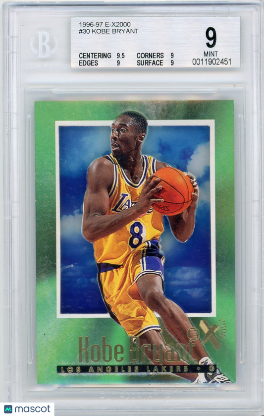 1996-97 EX2000 Kobe Bryant #30 BGS 9