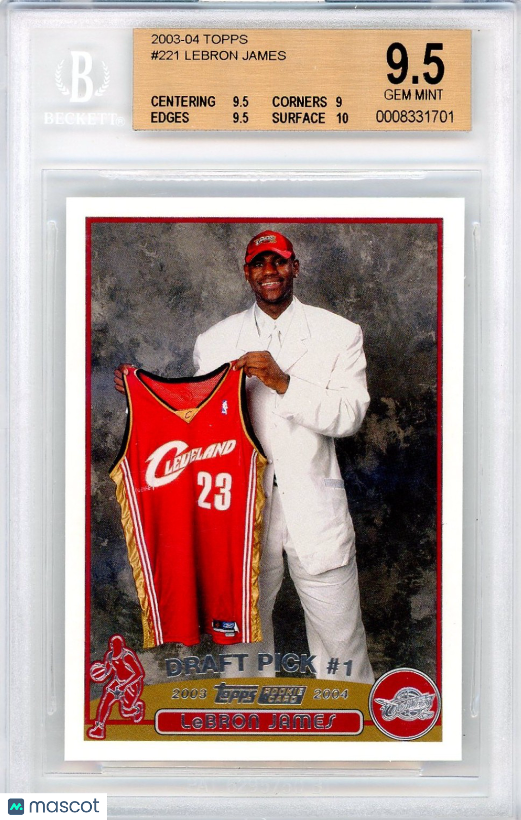 2003-04 Topps LeBron James #221 BGS 9.5