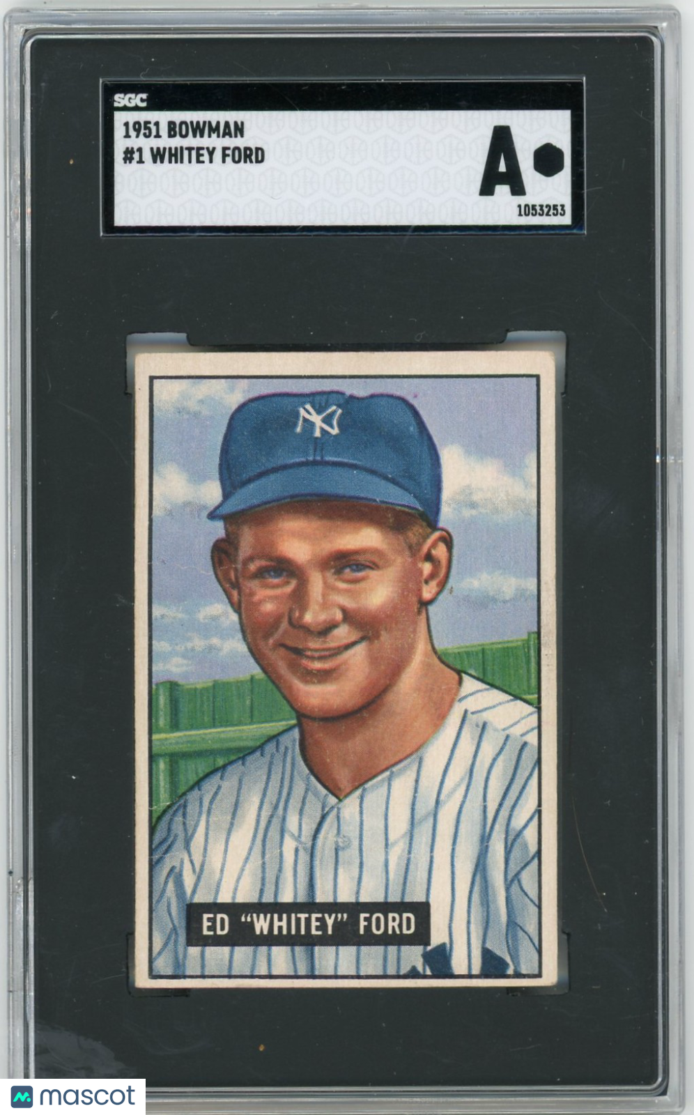 1951 Bowman Whitey Ford #1 SGC A