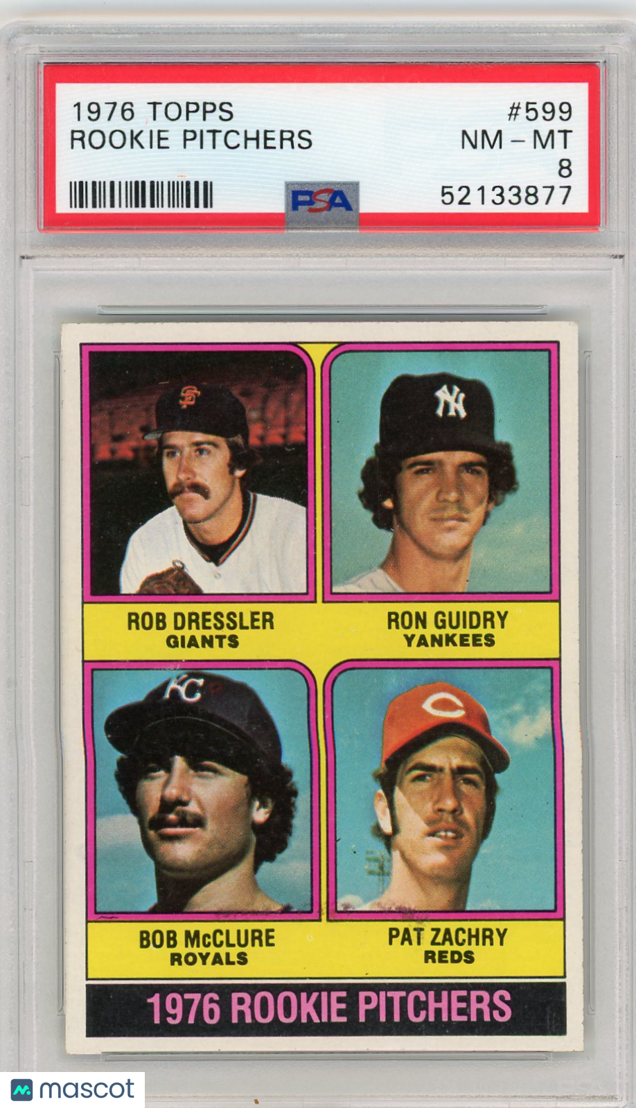 1976 Topps Rookie Pitchers #599 PSA 8