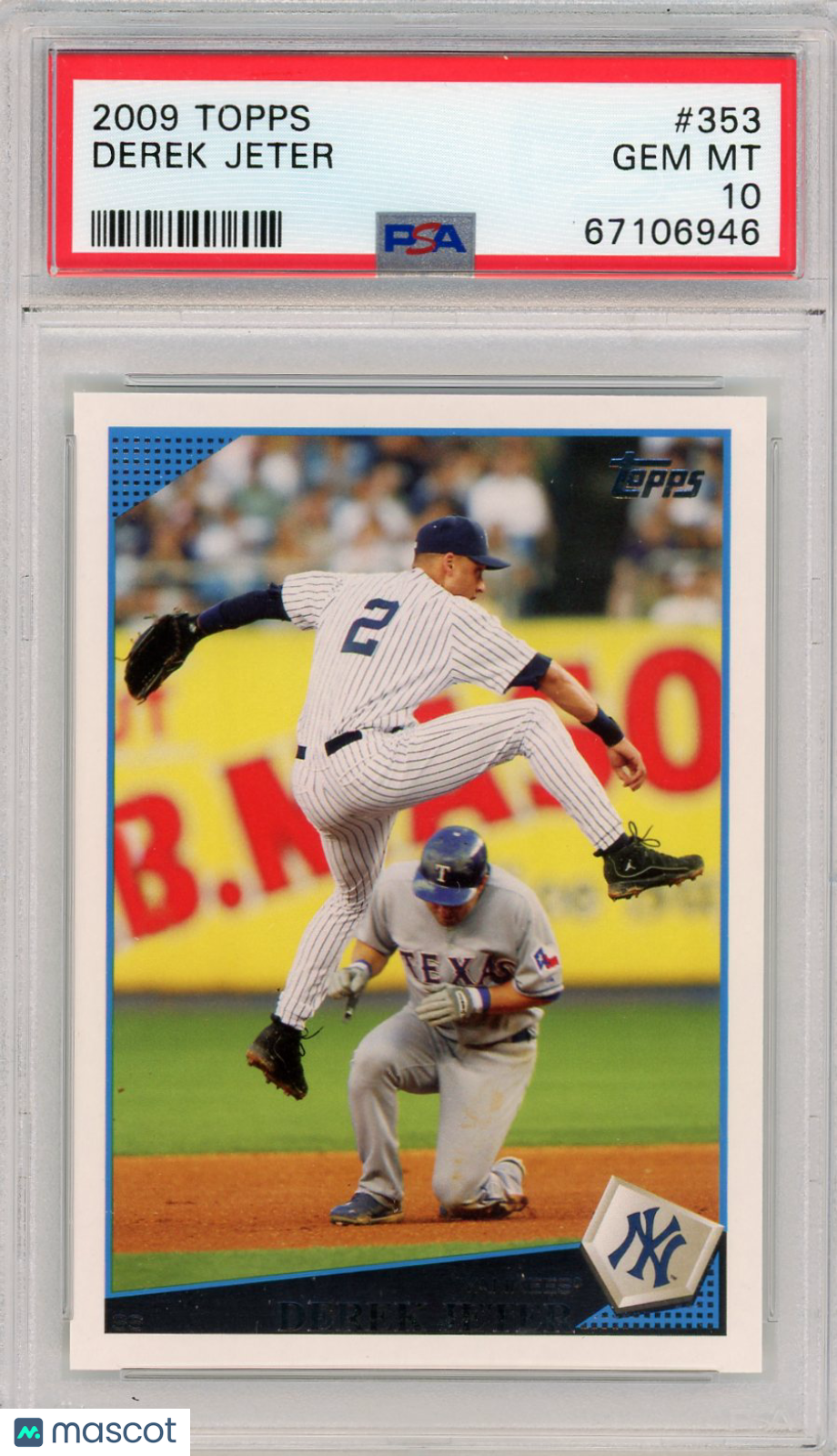 2009 Topps Derek Jeter #353 PSA 10