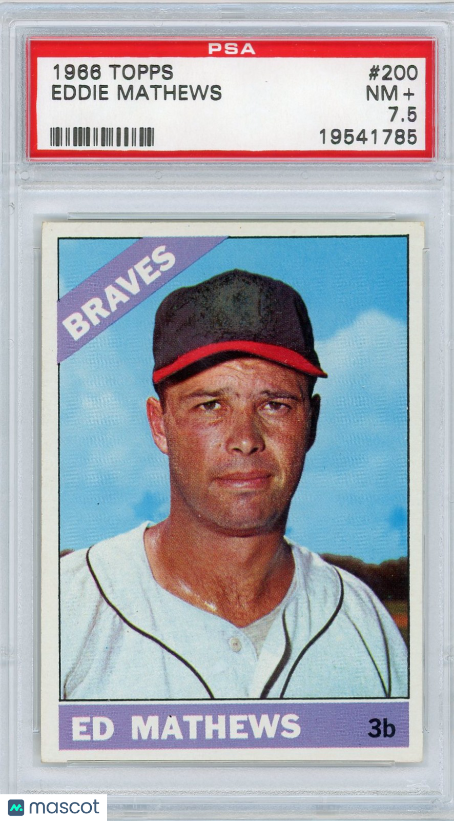 1966 Topps Eddie Mathews #200 PSA 7.5