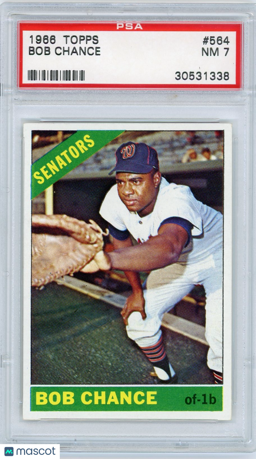 1966 Topps Bob Chance #564 PSA 7