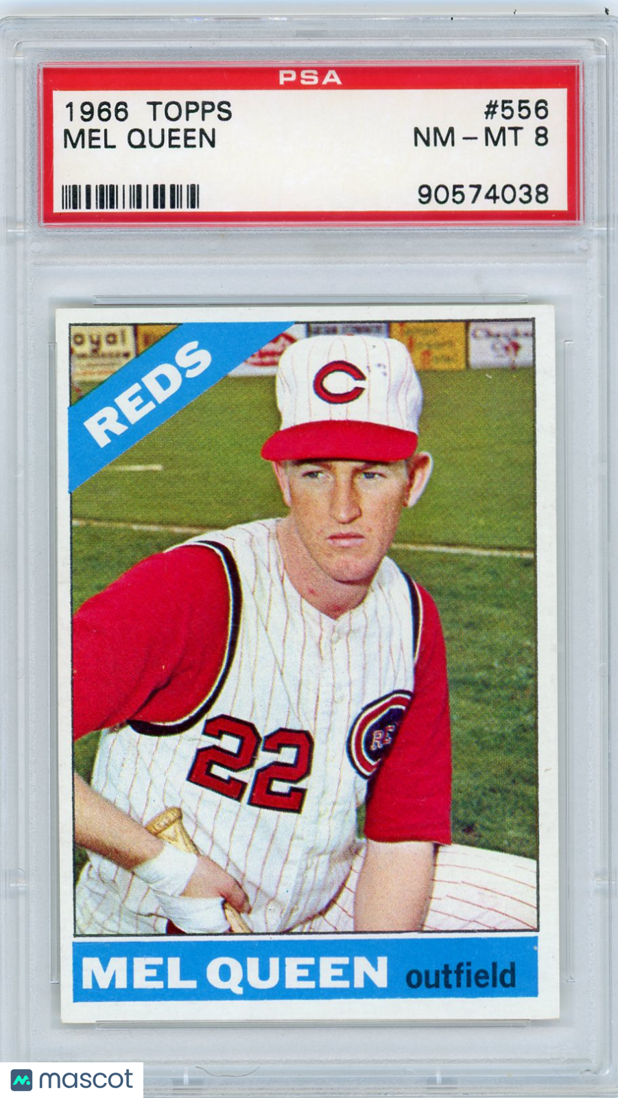1966 Topps Mel Queen #556 PSA 8