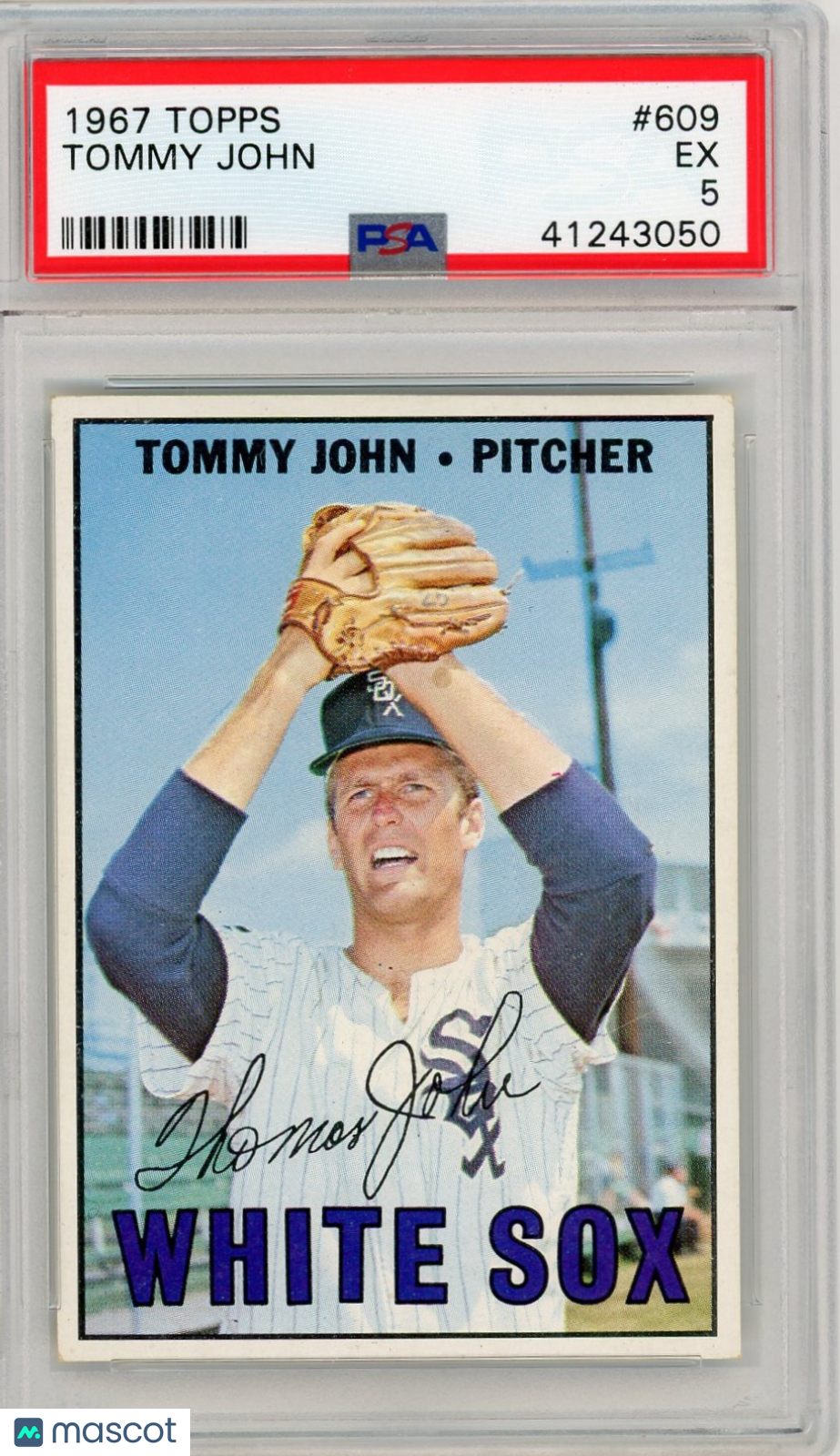 1967 Topps Tommy John #609 PSA 5