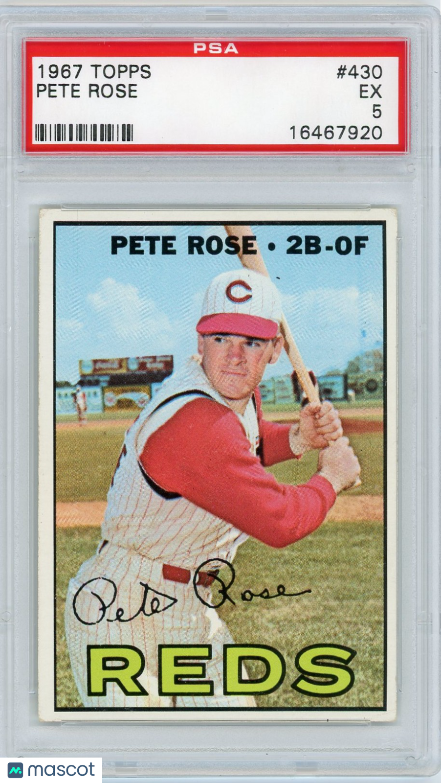 1967 Topps Pete Rose #430 PSA 5