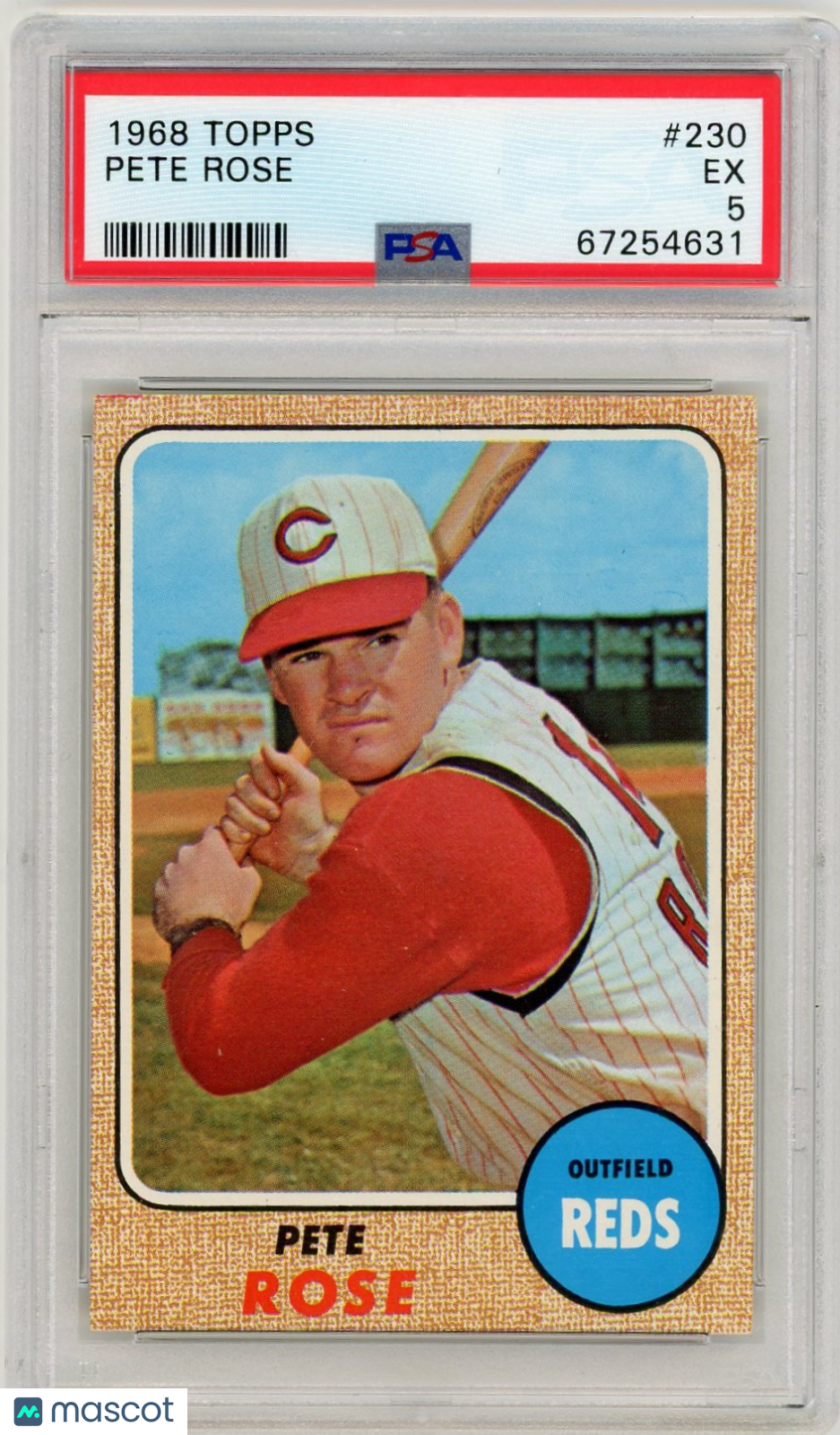 1968 Topps Pete Rose #230 PSA 5