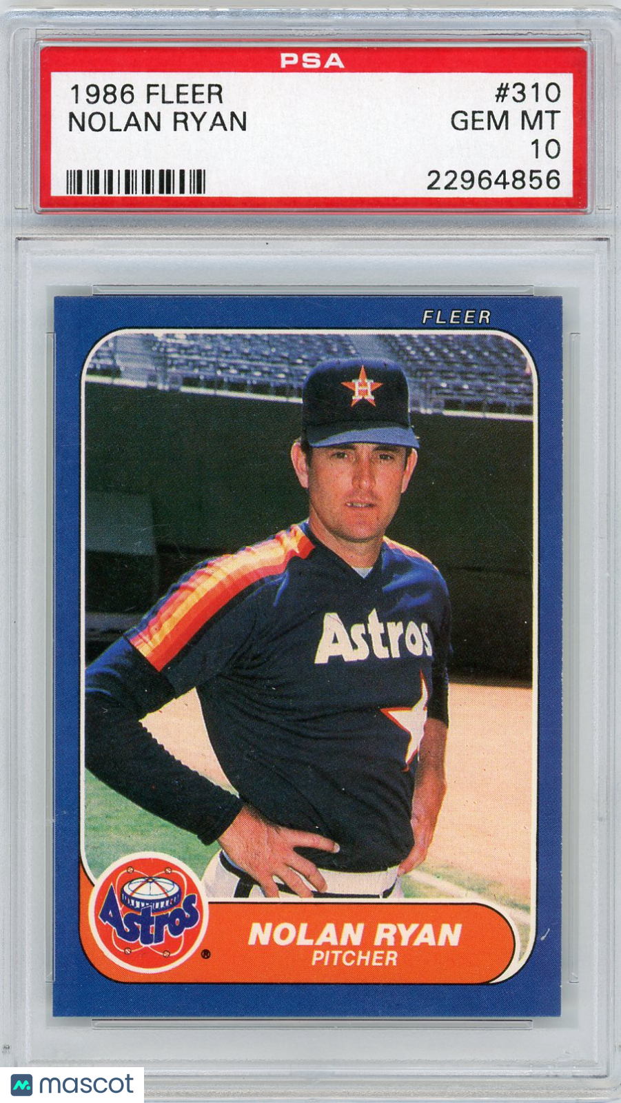1986 Fleer Nolan Ryan #310 PSA 10