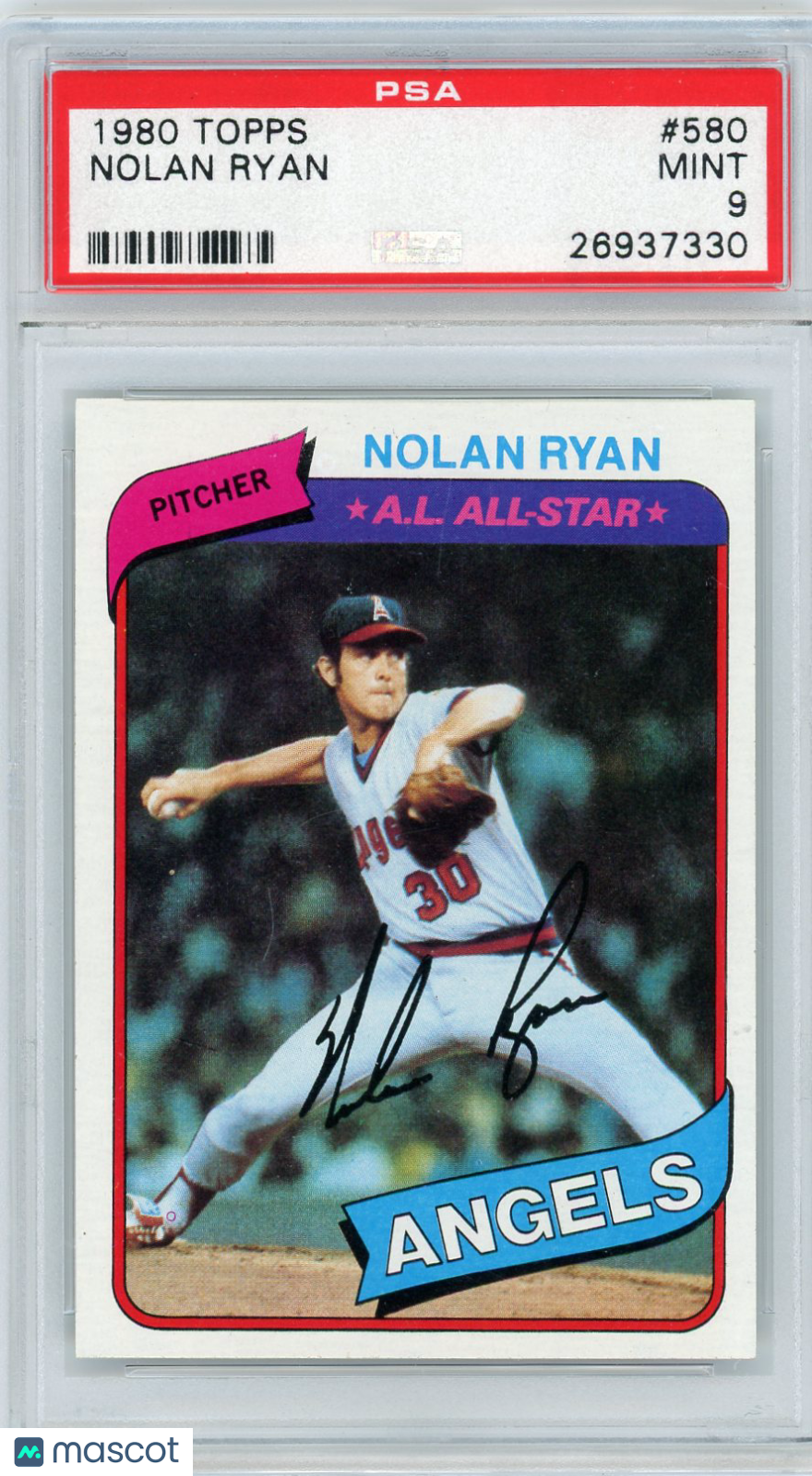 1980 Topps Nolan Ryan #580 PSA 9