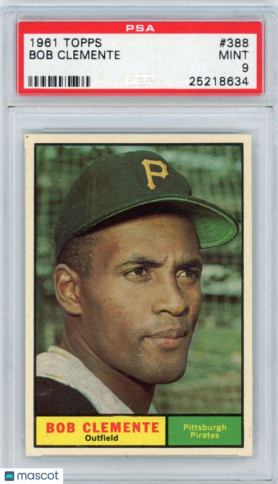 1961 Topps Bob Clemente #388 PSA 9