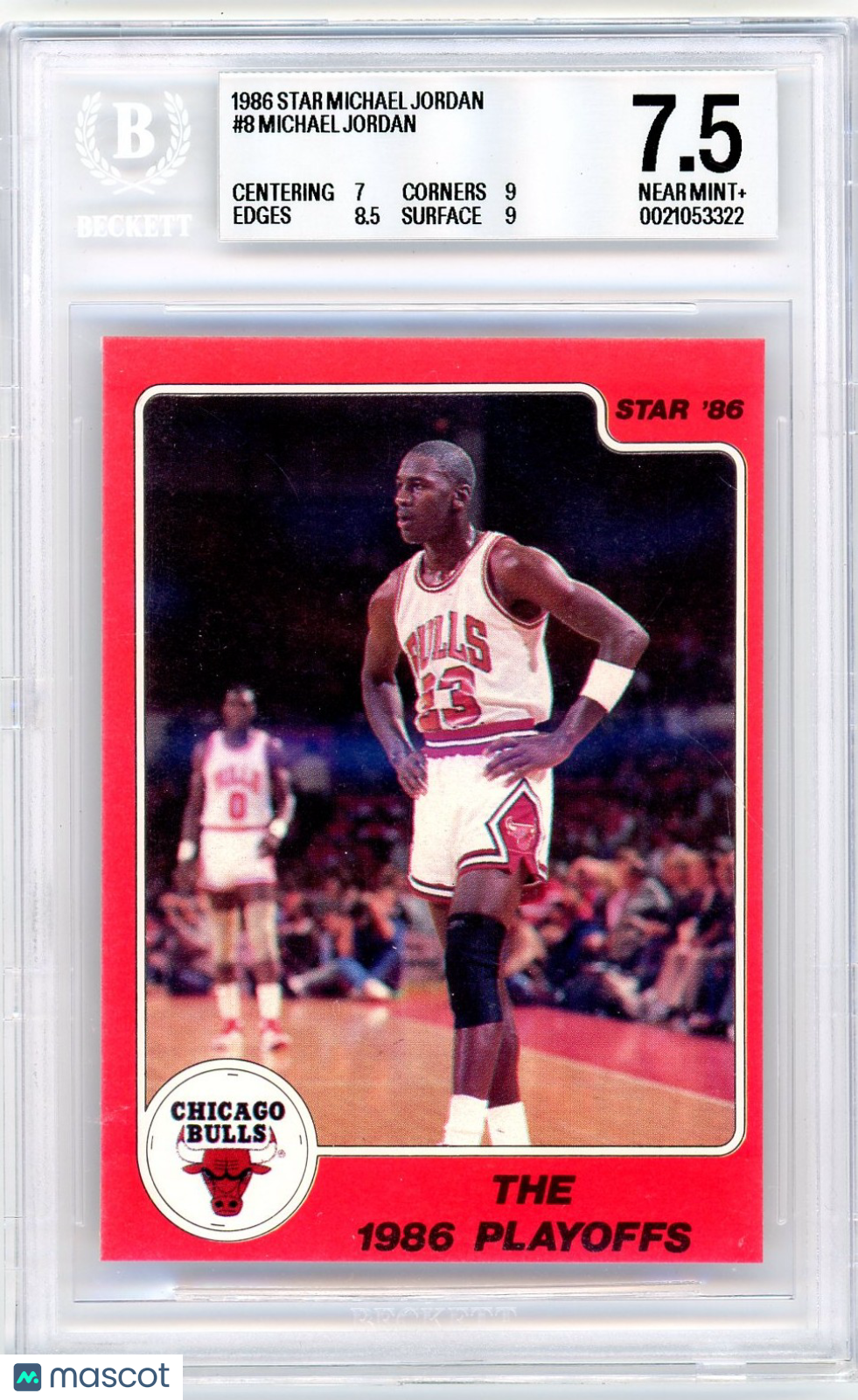 1986 Star Michael Jordan Michael Jordan #8 BGS 7.5