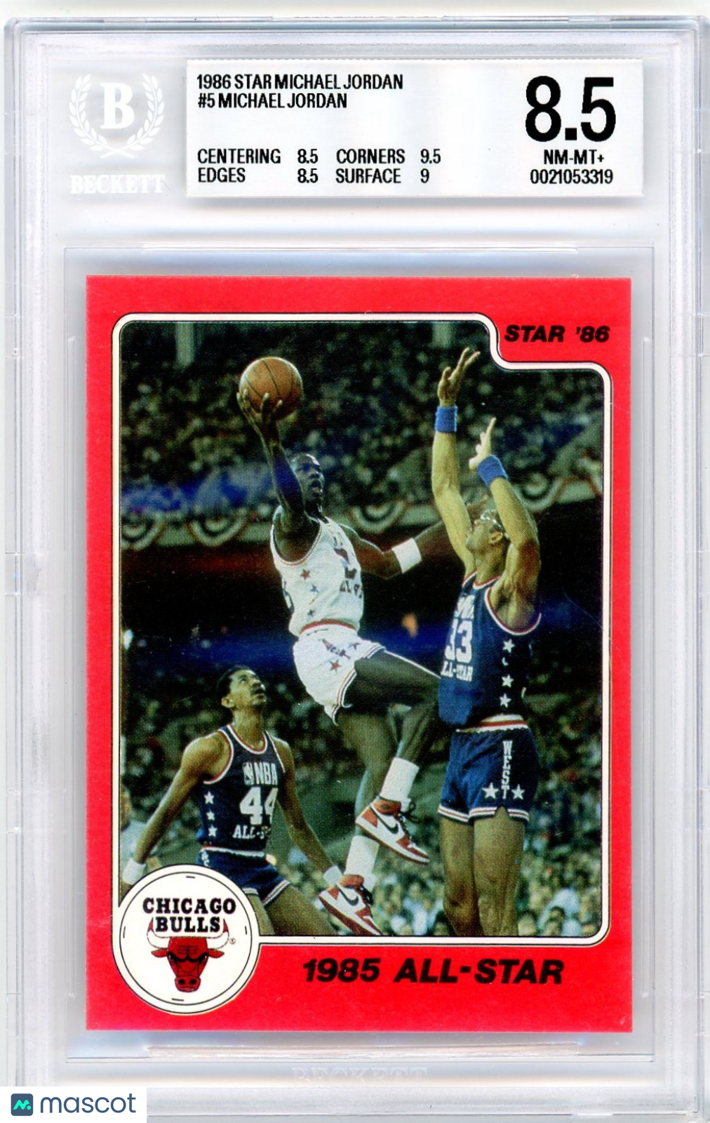 1986 Star Michael Jordan Michael Jordan #5 BGS 8.5