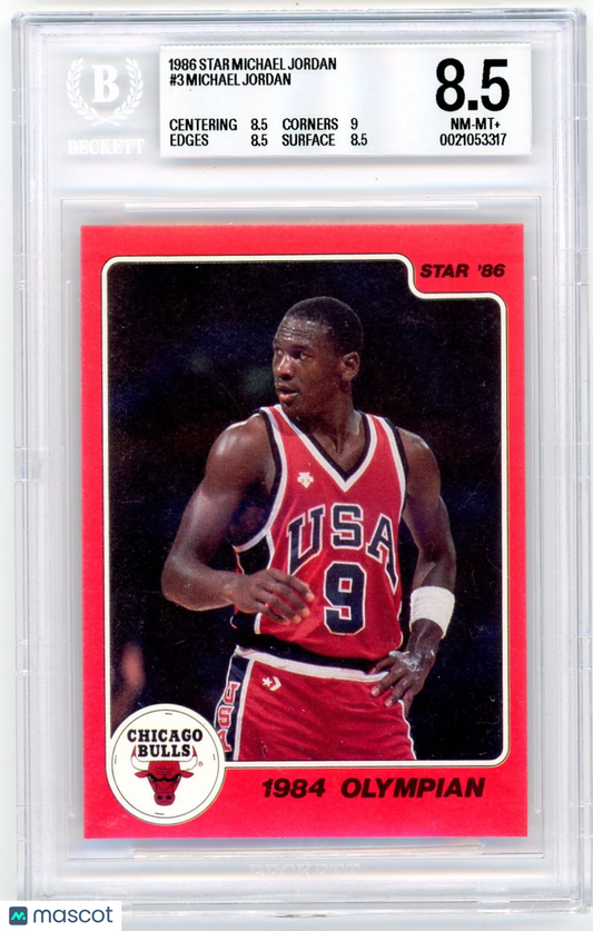 1986 Star Michael Jordan Michael Jordan #3 BGS 8.5