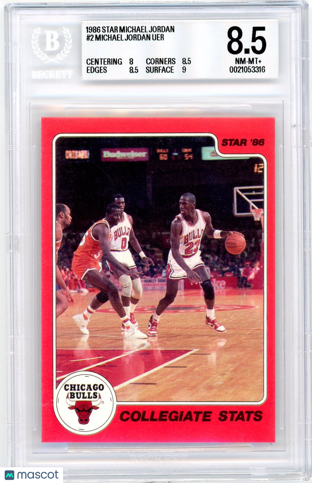 1986 Star Michael Jordan Michael Jordan #2 BGS 8.5