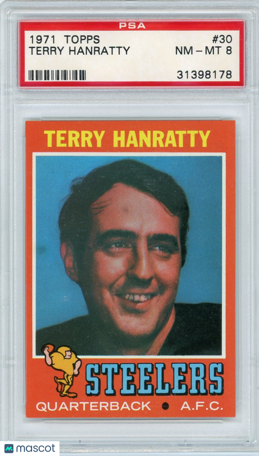 1971 Topps Terry Hanratty #30 PSA 8