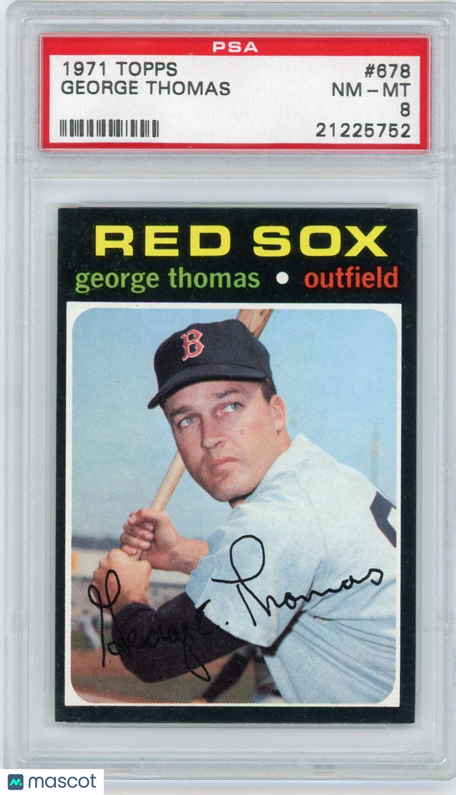 1971 Topps George Thomas #678 PSA 8