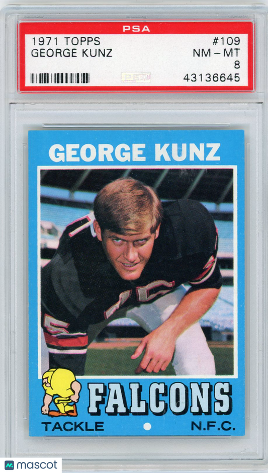 1971 Topps George Kunz #109 PSA 8