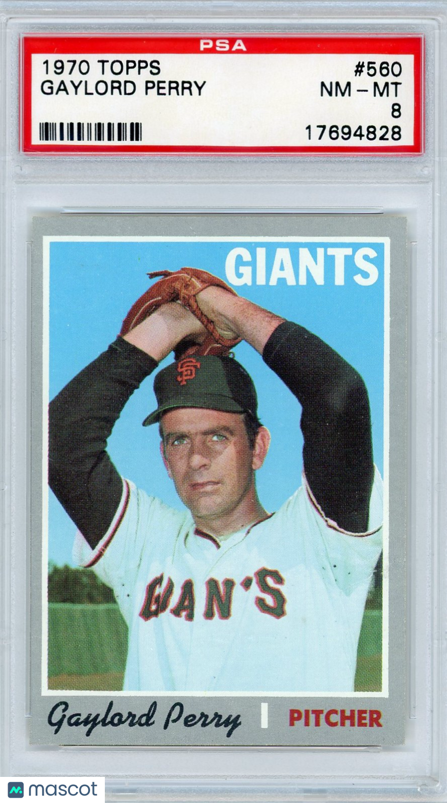 1970 Topps Gaylord Perry #560 PSA 8