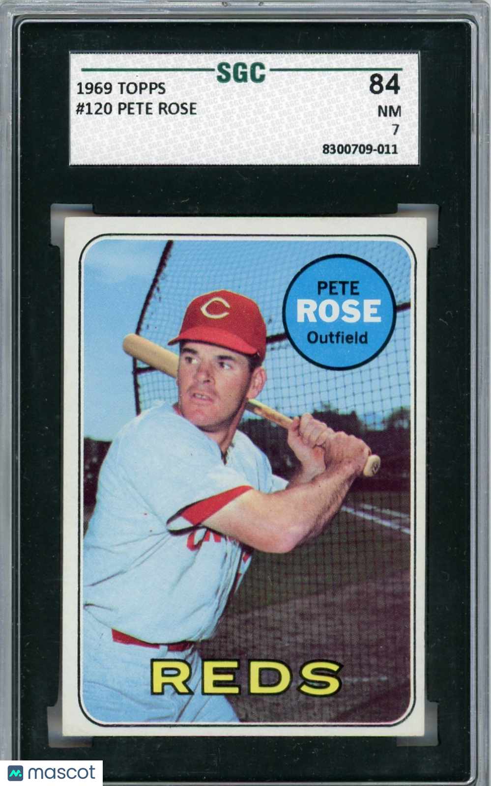1969 Topps Pete Rose #120 SGC 7