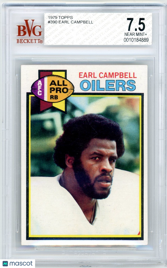 1979 Topps Earl Campbell #390 BVG 7.5 Rookie