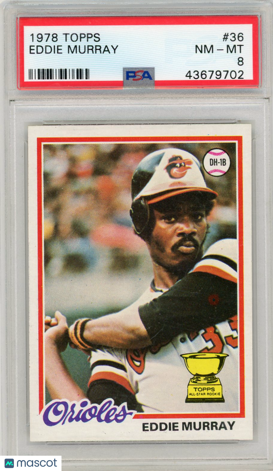 1978 Topps Eddie Murray #36 PSA 8