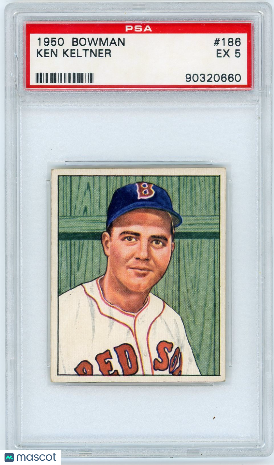 1950 Bowman Ken Keltner #186 PSA 5