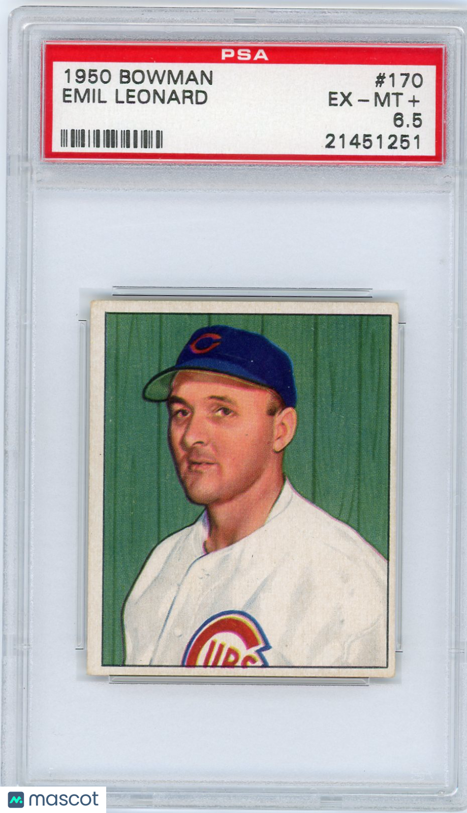 1950 Bowman Emil Leonard #170 PSA 6.5