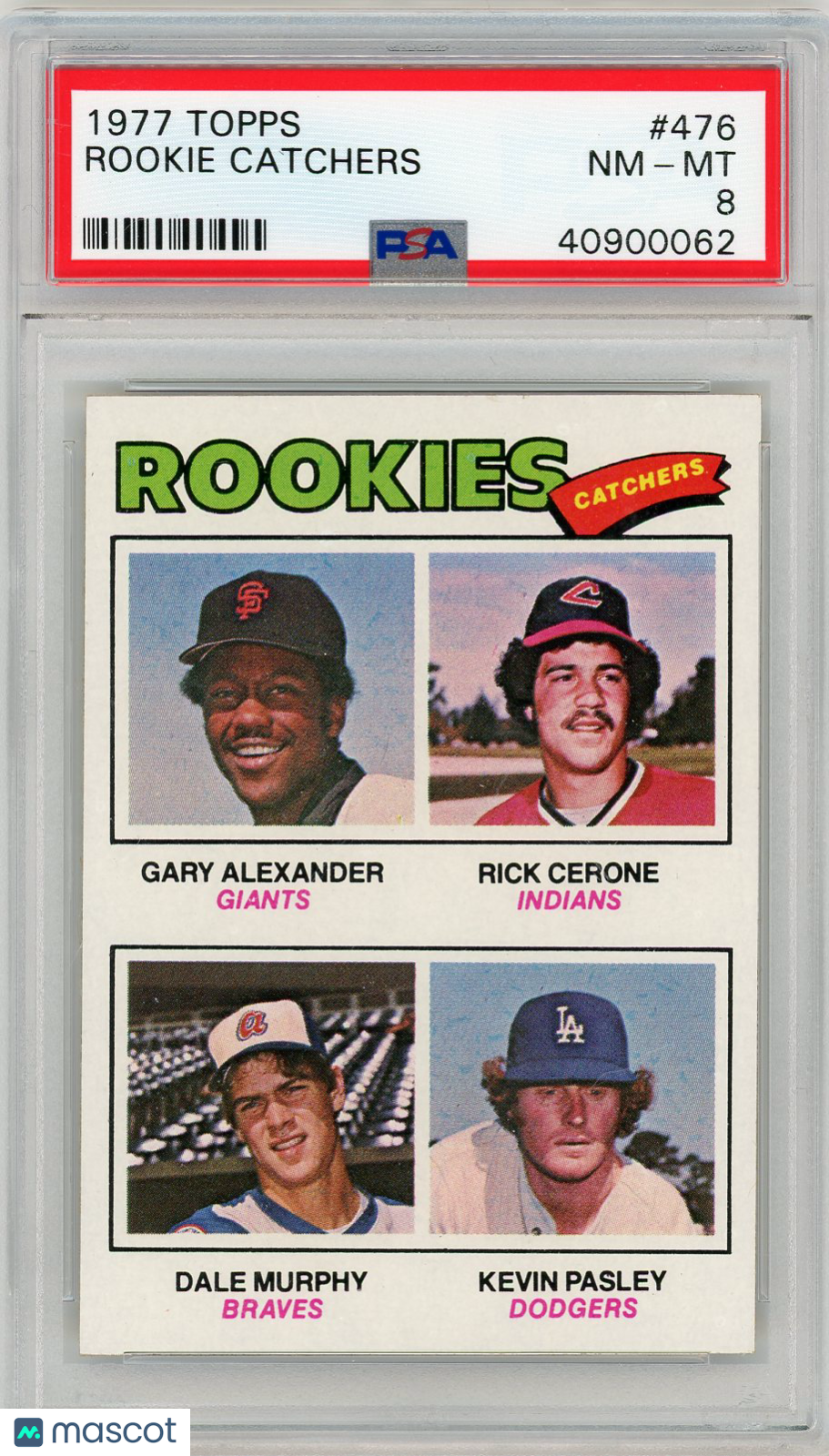 1977 Topps Rookie Catchers #476 PSA 8