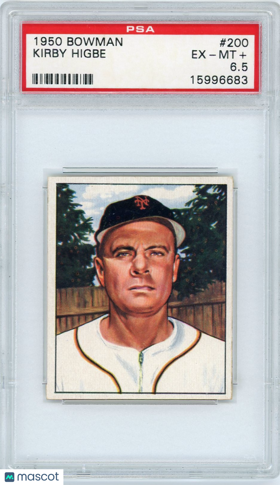 1950 Bowman Kirby Higbe #200 PSA 6.5