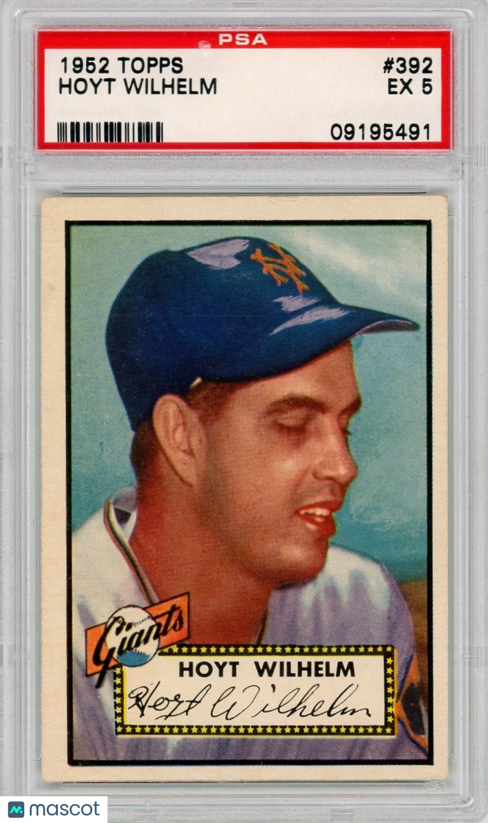 1952 Topps Hoyt Wilhelm #392 PSA 5