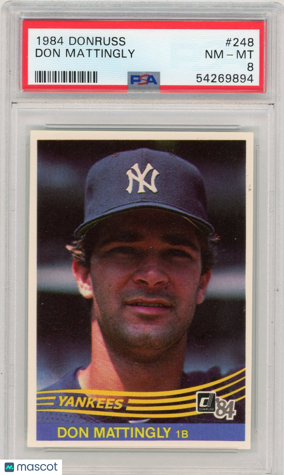 1984 Donruss Don Mattingly #248 PSA 8