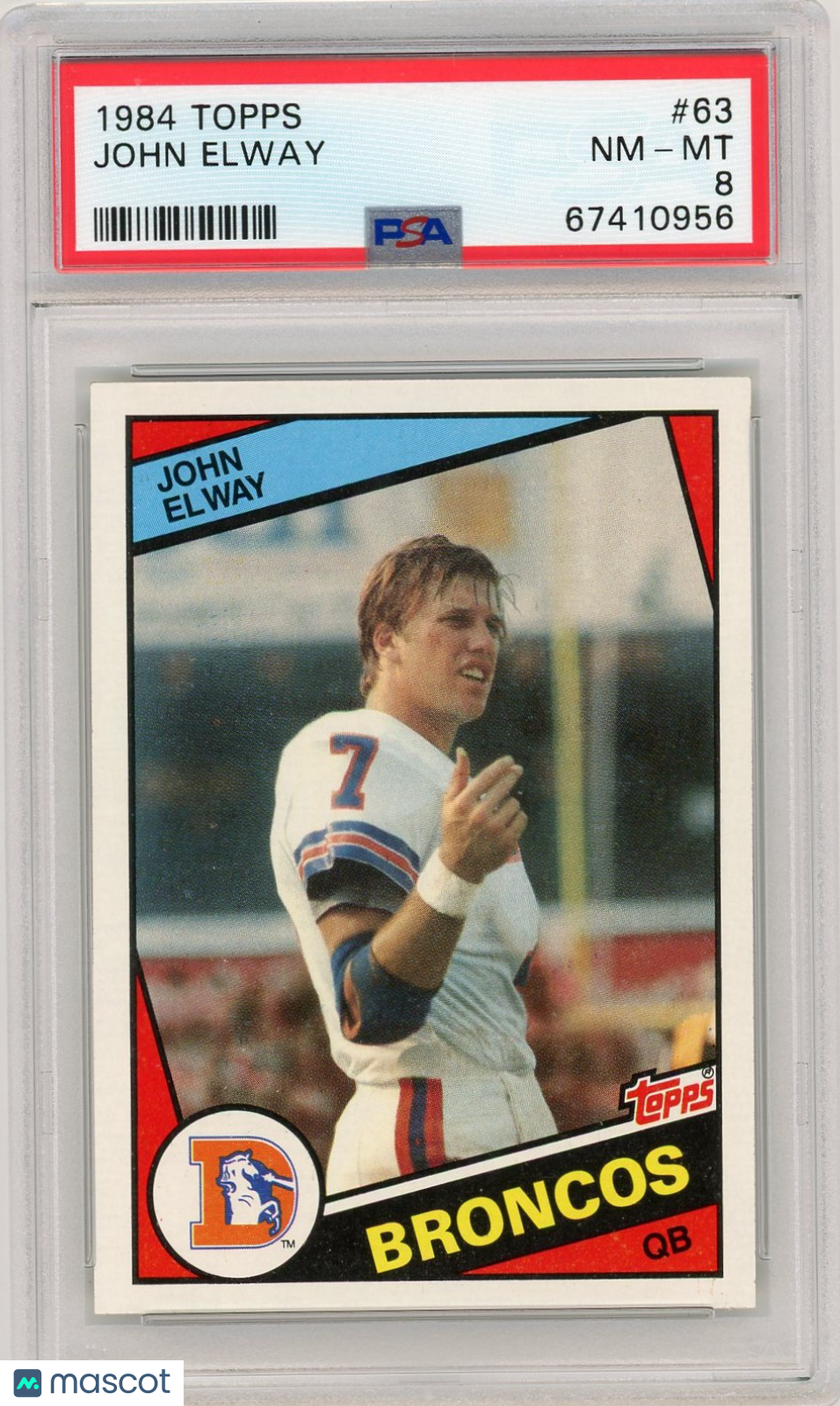 1984 Topps John Elway #63 PSA 8