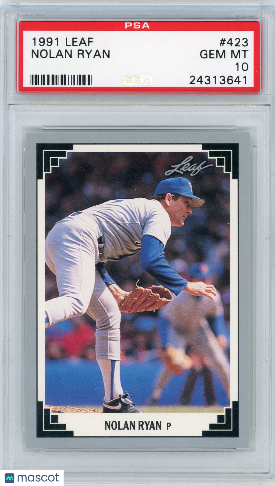 1991 Leaf Nolan Ryan #423 PSA 10
