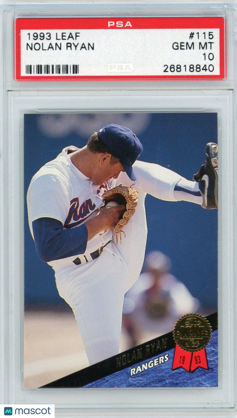 1993 Leaf Nolan Ryan #115 PSA 10