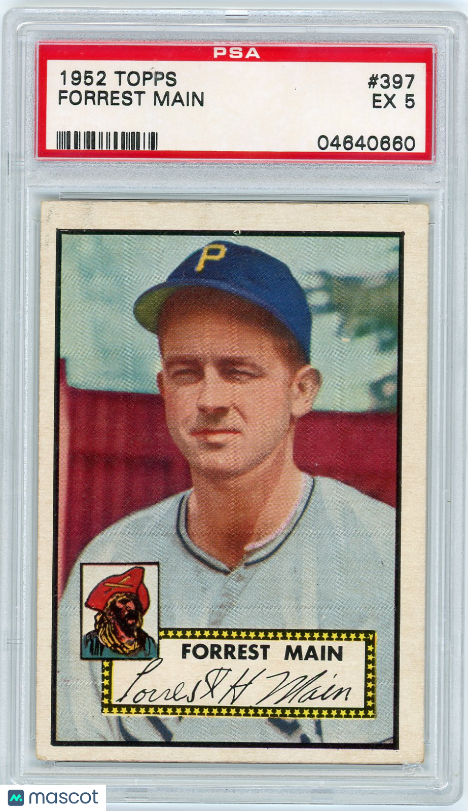 1952 Topps Forrest Main #397 PSA 5