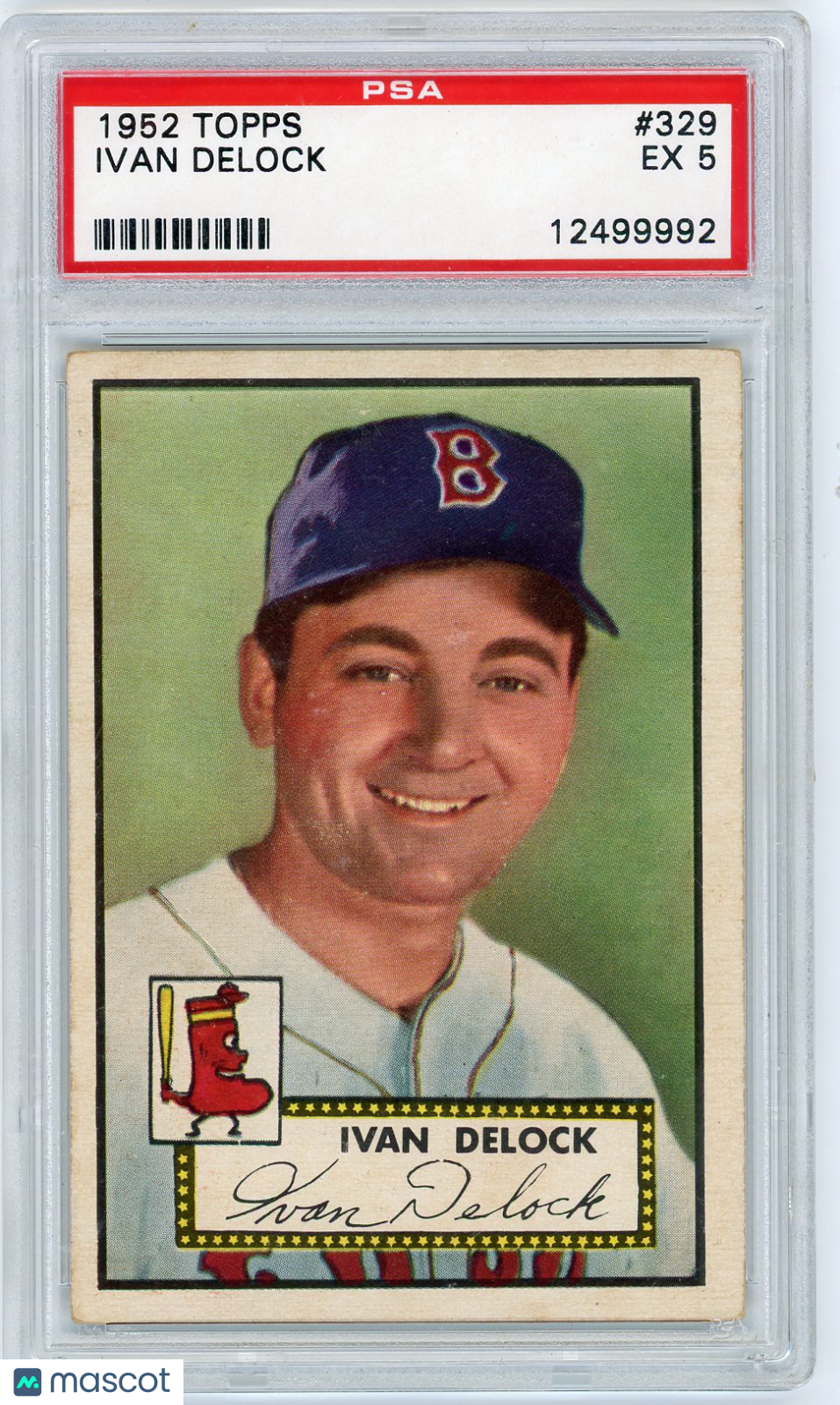 1952 Topps Ivan Delock #329 PSA 5