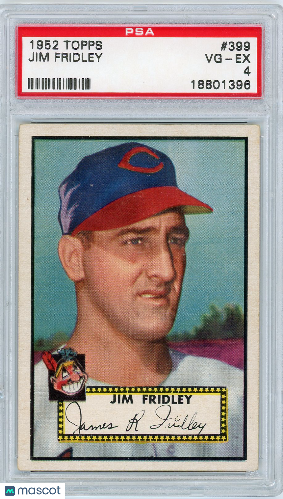 1952 Topps Jim Fridley #399 PSA 4