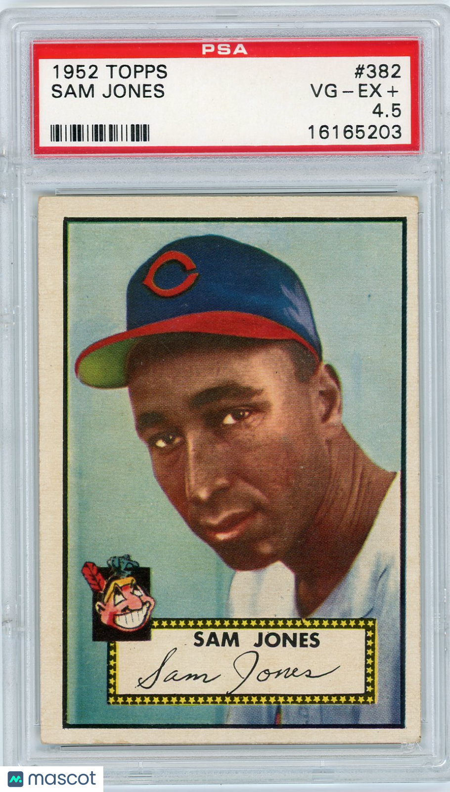 1952 Topps Sam Jones #382 PSA 4.5