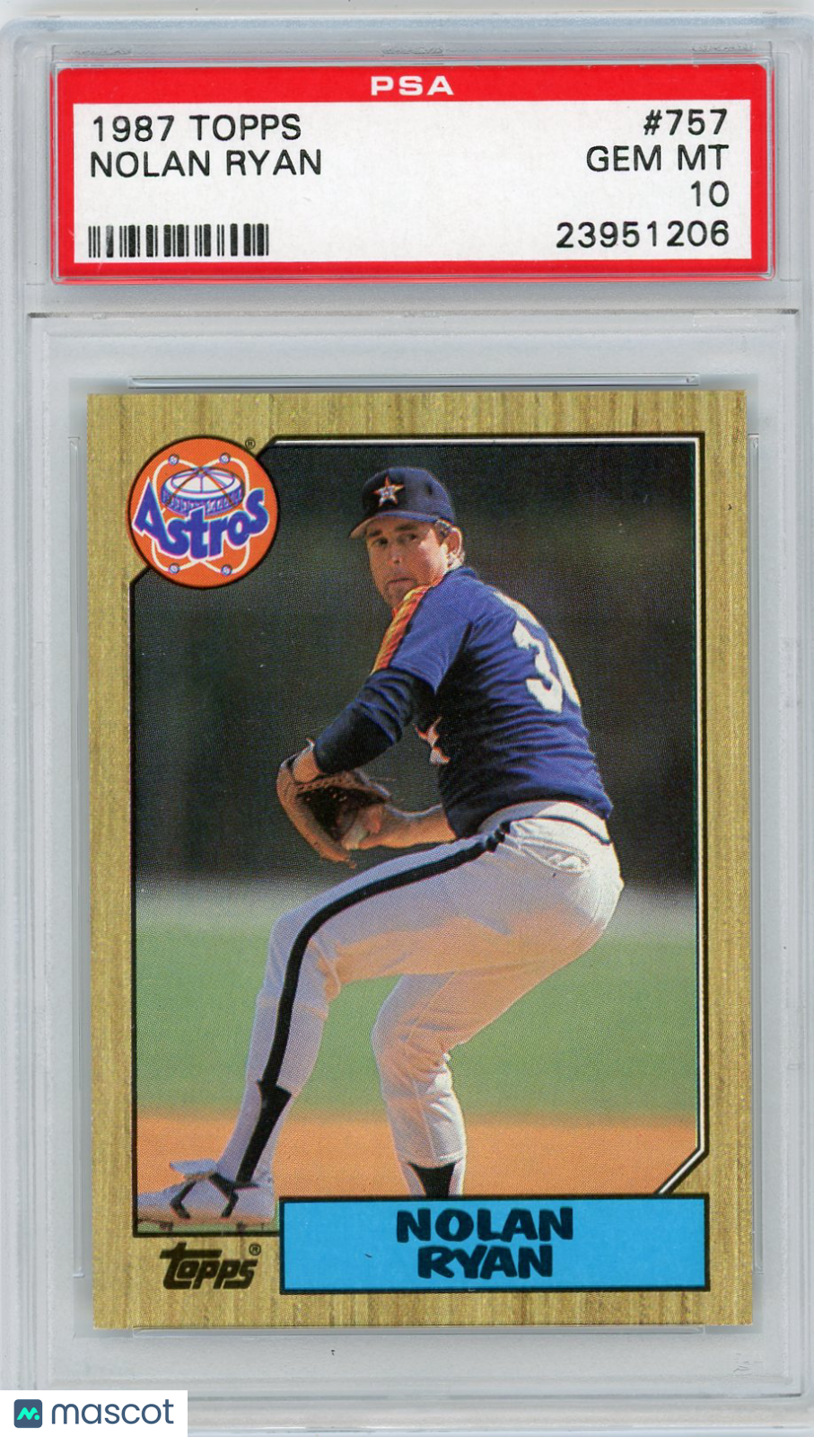 1987 Topps Nolan Ryan #757 PSA 10