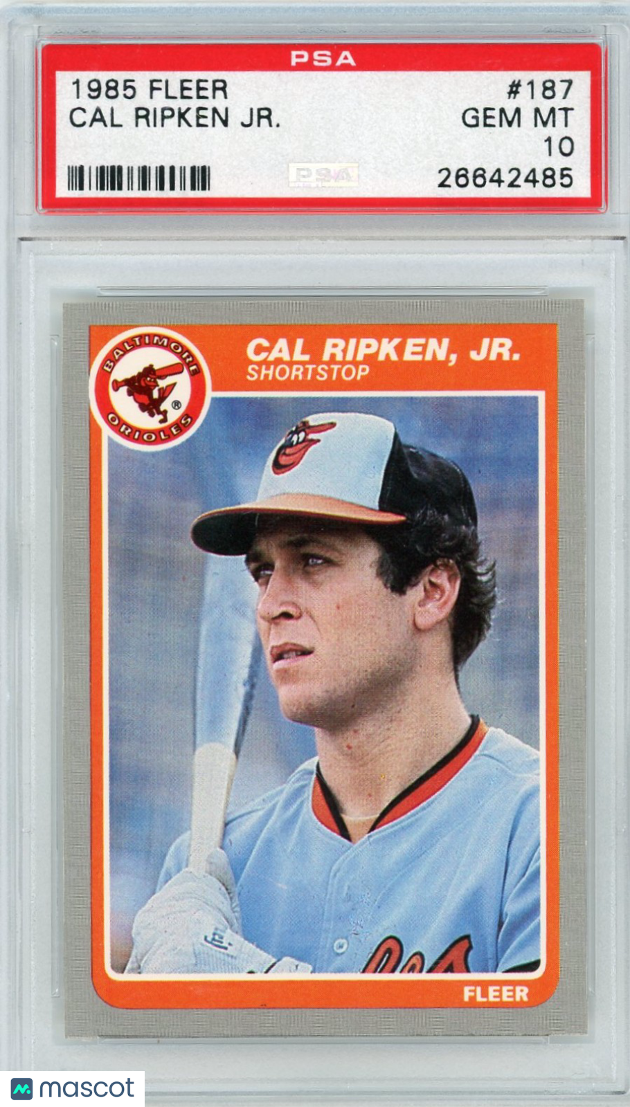 1985 Fleer Cal Ripken JR. #187 PSA 10