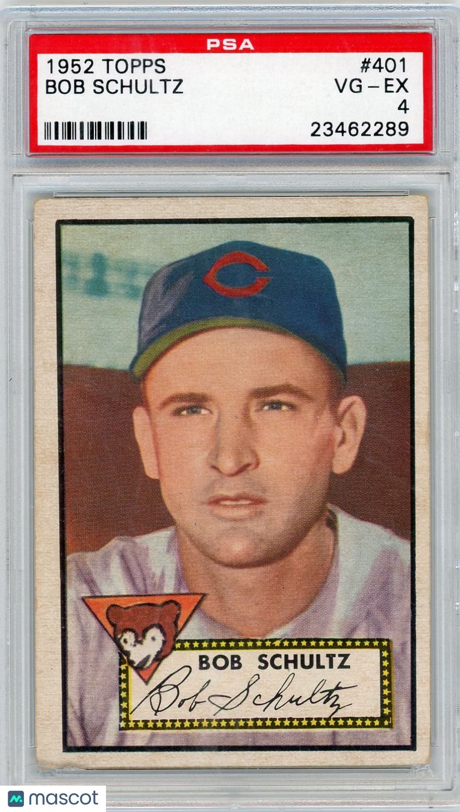 1952 Topps Bob Schultz #401 PSA 4