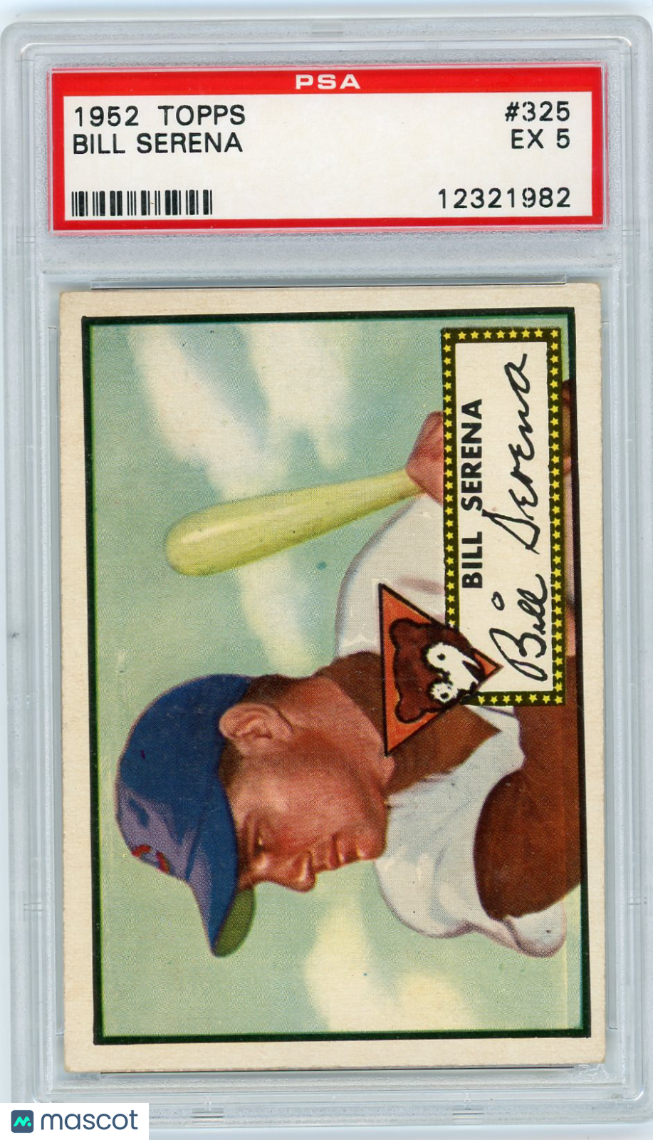 1952 Topps Bill Serena #325 PSA 5